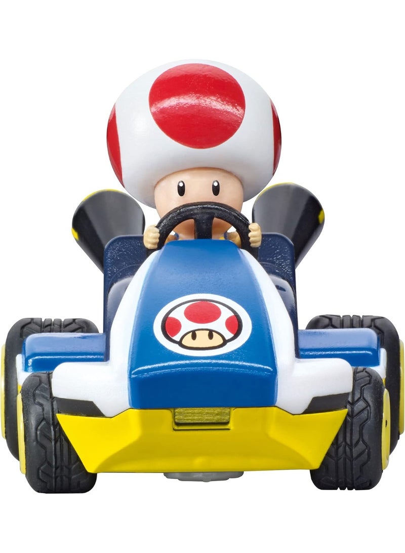 Carrera RC Mario Kart Mini RC Toad, For Children and Adults, Boys & Girls, Unique Original Licence, Instant Driving Fun with Ready to Run, Blue - Image 5